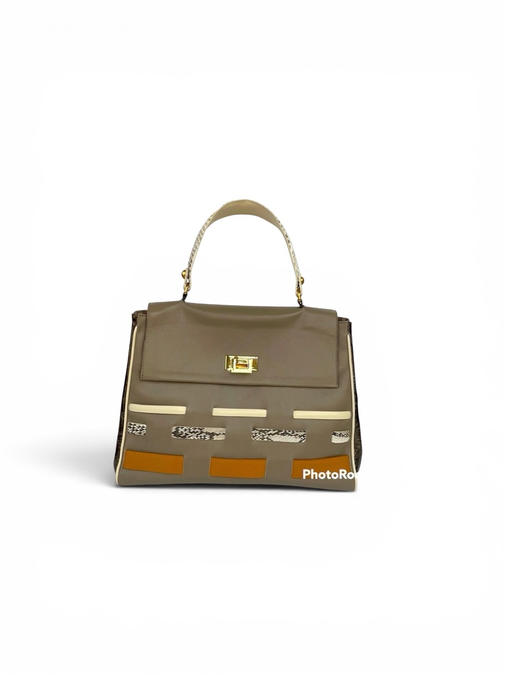 JANE AUGUST ladies handbag, various textures and material/VGC